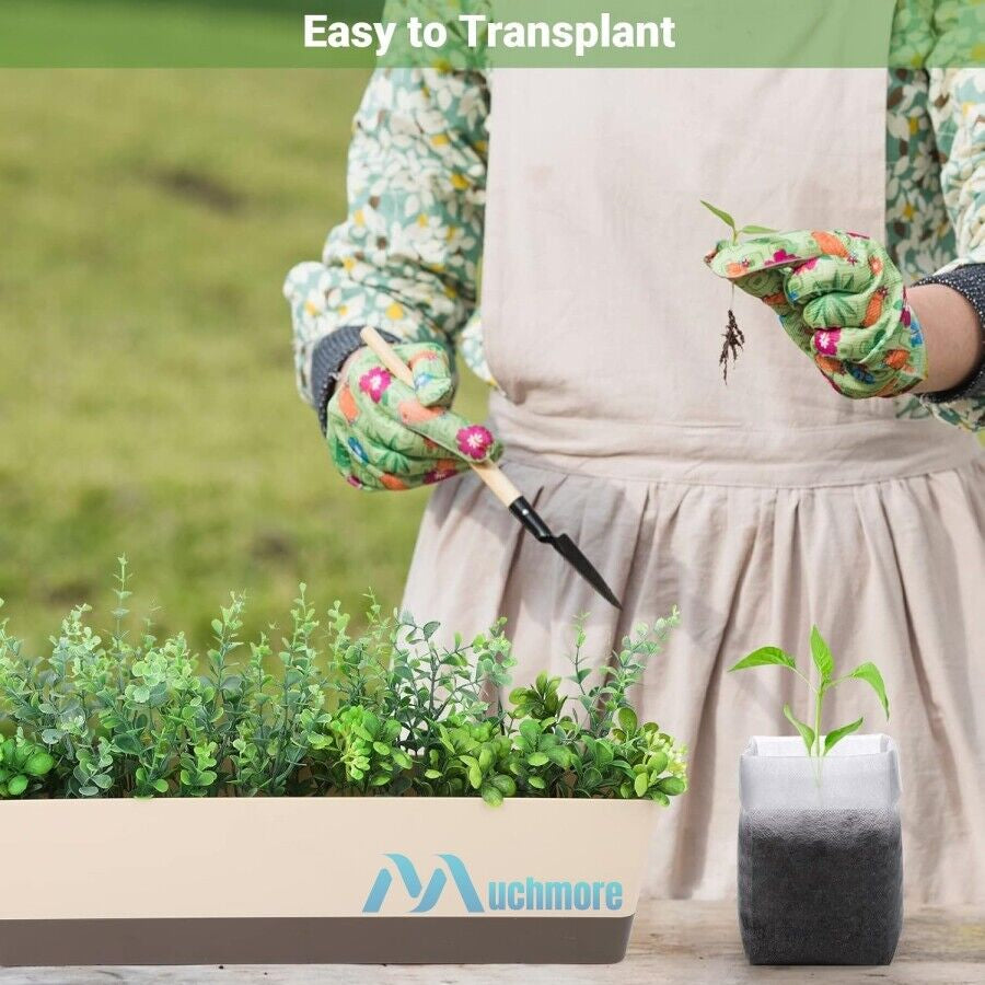 200/400X Plant Grow Nursery Bag Biodegradable Non-Woven Fabric Seed Starters Pot
