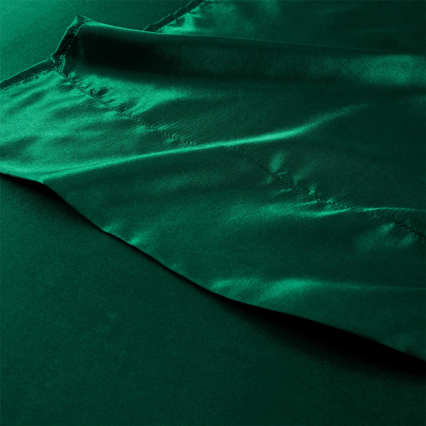 4-Piece Satin Silk Sheet Set - Luxury Wrinkle-Resistant Deep Pocket Bed Sheets, Soft & Breathable for All Seasons, Fits Mattresses Up to 14"