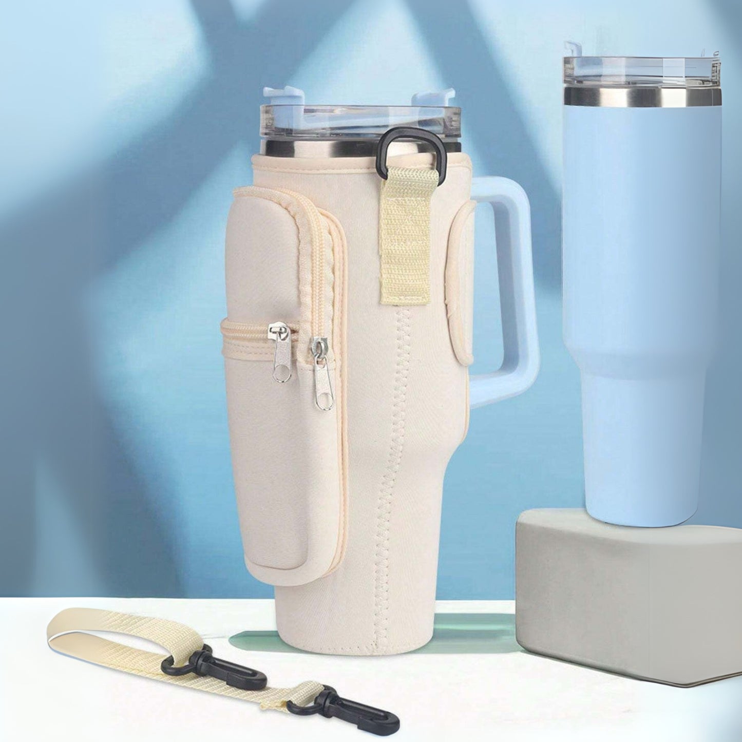 Tumbler Case Cup Holder Accessories with Strap Carrier Bag for 40Oz Cup Cover