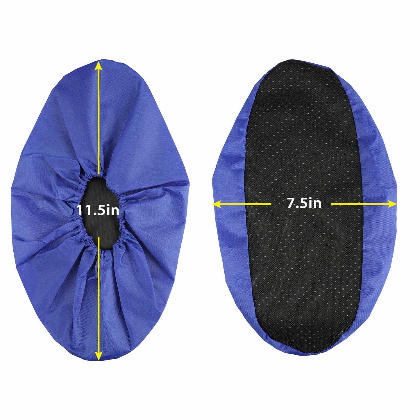 2 Pairs Reusable Waterproof Shoe Covers Slip-Resistant Overshoes Rain Boots