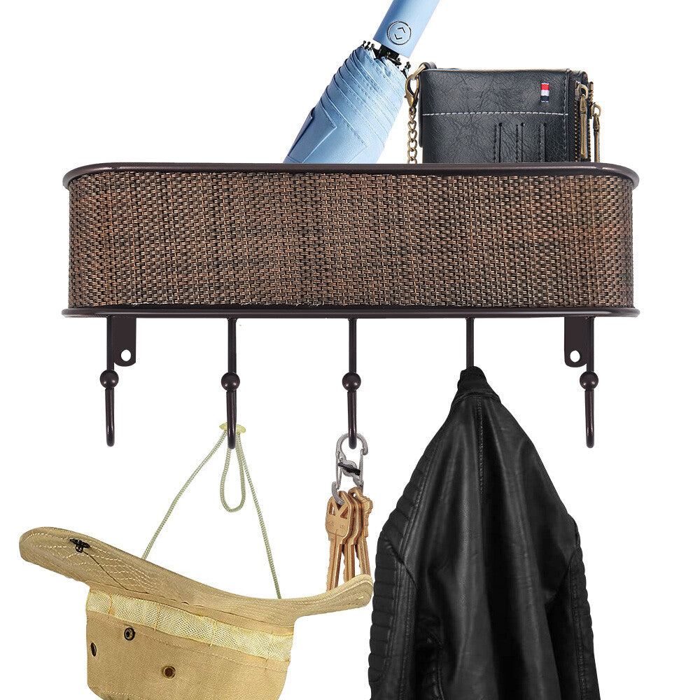 Wall Mount Key Holder Mail Holder Wooden Rack Mail Sorter Organizer Home Decor