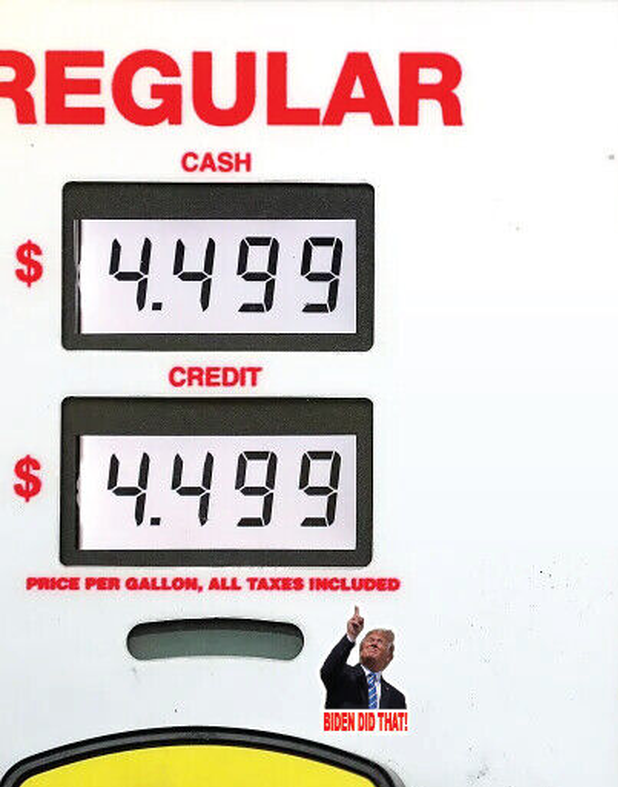 TRUMP BIDEN DID THAT Decal Stickers | 25-Pack Removable Vinyl for Gas Pumps, Oil Prices & More | Easy to Apply & Remove with No Residue or Damage