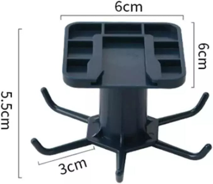 2Pcs under Cabinet Utensil Holder 360° Rotatable Kitchen Hook Organizer Rack USA