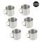 Trending Stainless Steel Camping Mugs 6-Pack | Lightweight 12oz Cups for Coffee, Soup, Hot & Cold Drinks, Rust-Resistant, Durable & Travel-Friendly