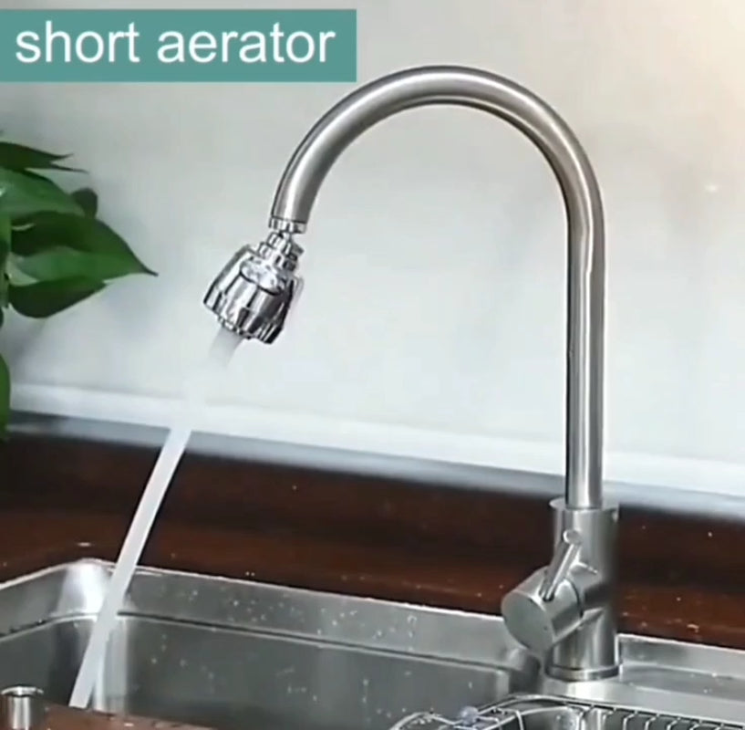 2 X Rotating 360° Faucet Movable Kitchen Tap Head Water Saving Nozzle Sprayer
