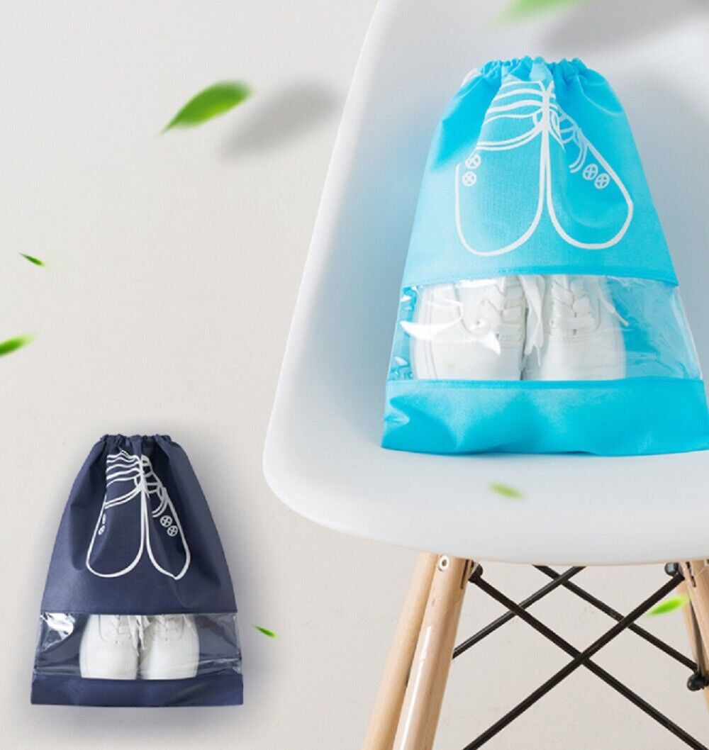 8-Piece Shoe Bag Set – Dust-Proof Drawstring Organizer for Luggage, Closet, Gym & Packing Essentials