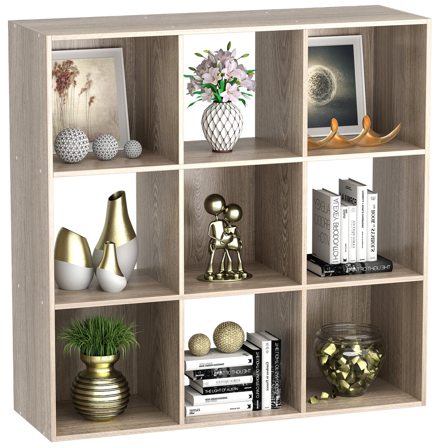 9-Cube Closet Organizer Storage Shelves save Space Bookshelves Home Sturdy