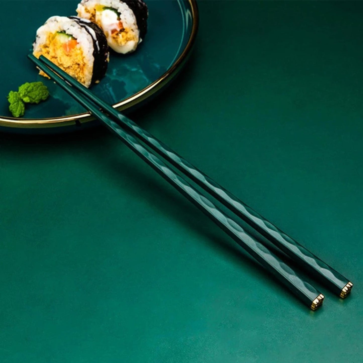 5 Pair Stainless Steel Chopsticks – Non-Slip Design, Stylish Kitchen Tools for Easy Gripping, Durable & Reusable Chop Sticks for Home or Dining!