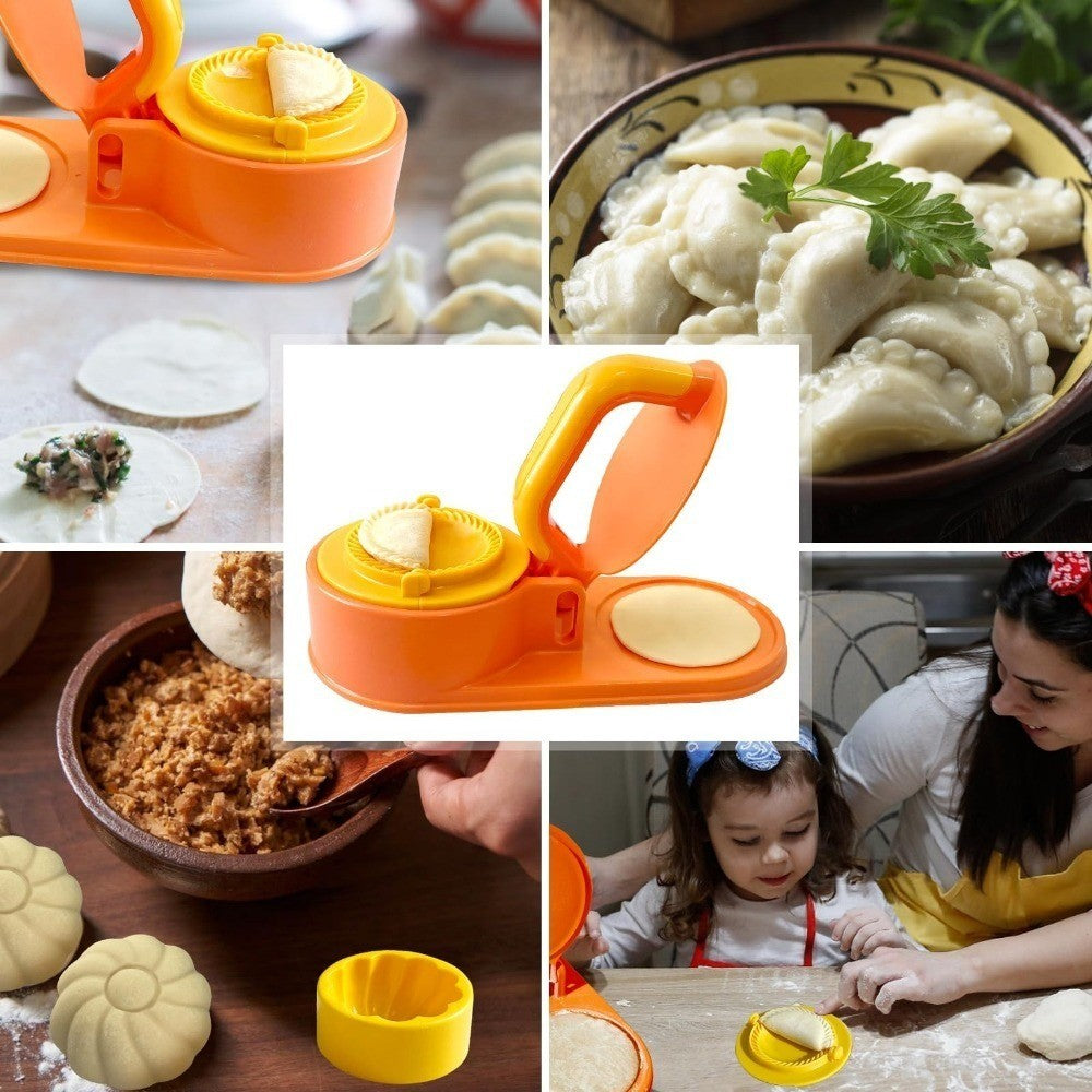 3-In-1 Multi-Function Dumpling Production Press DIY Dumpling Skin Dough Press