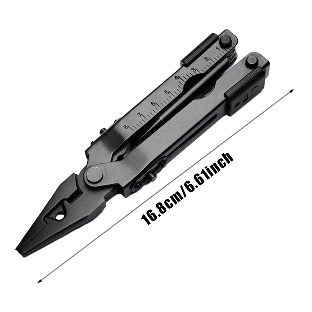 13 In1 Outdoor Survival Multi Tool Plier Compact Pocket Stainless Steel Plier