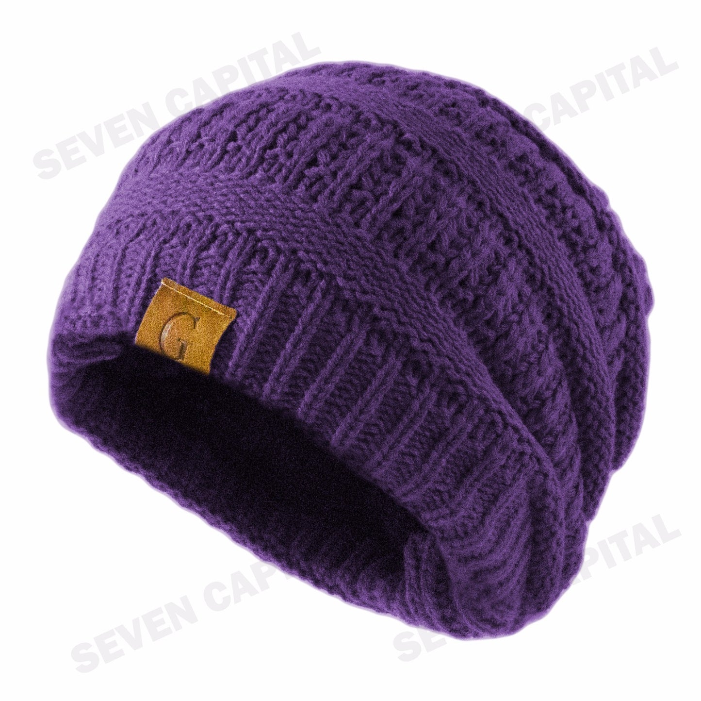 Women'S Men Knit Slouchy Baggy Beanie Oversize Winter Hat Ski Fleece Slouchy Cap