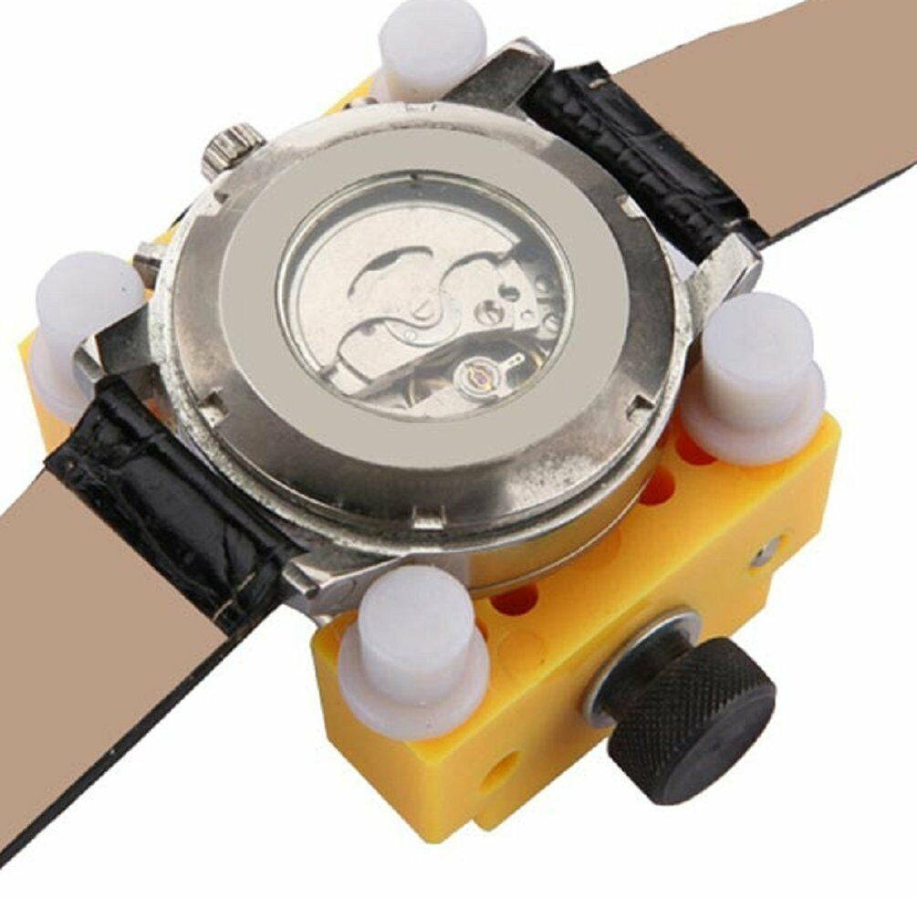 Watch Back Case Opener Remover Holder - Adjustable Repair Tool for Watchmakers