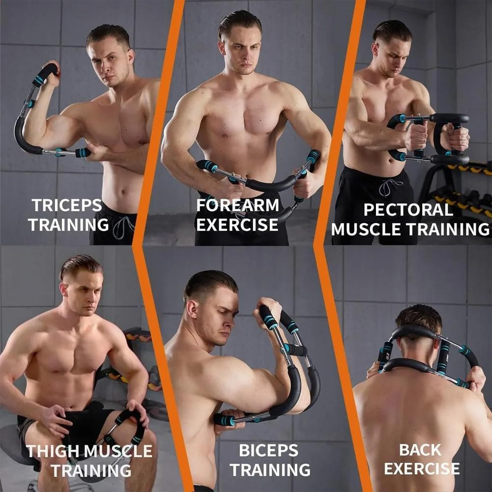 Upper Body Workout Tool Power Twister Bar 40-110LB Adjustable Arm Chest Trainer