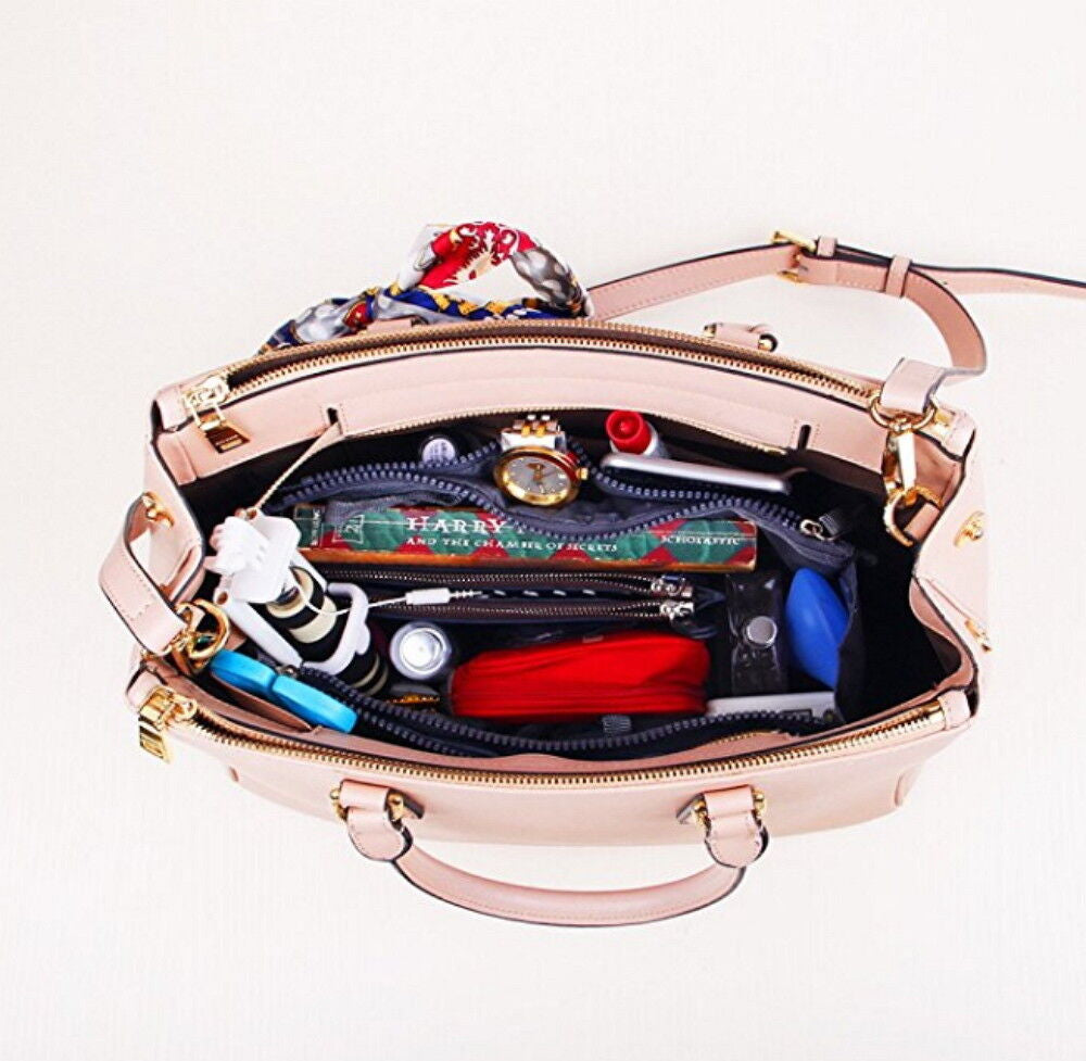 Women's Travel Purse Organizer Insert – Multi-Pocket Tote Handbag Liner for Easy Bag Swap, Lightweight Storage for Essentials, Makeup & Accessories
