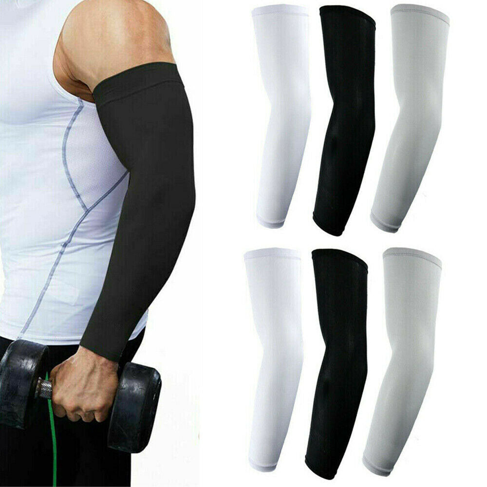 Cooling Arm Sleeves UV Sun Protection, Sweat-Wicking, Breathable Compression for Sports, Cycling, Golf, Hiking & Outdoor Activities – 5 Pairs