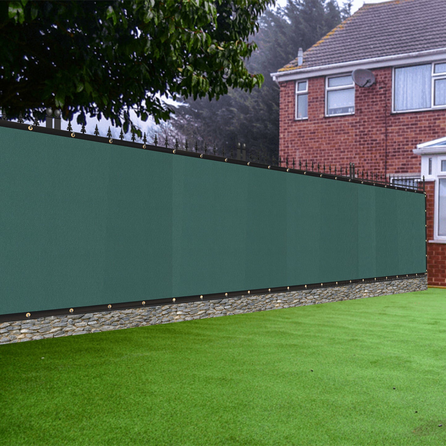6Ft X 50 Privacy Fence Screen Garden Yard Windscreen Mesh Shade Cover Green