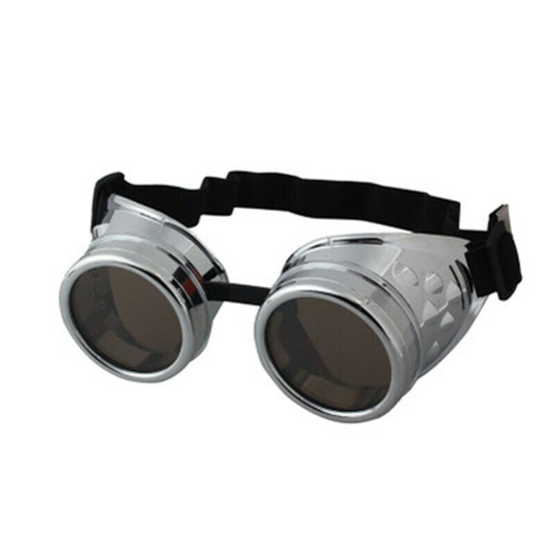 Steampunk Goggles Vintage Victorian - Retro Cyber Punk Gothic Glasses for Men & Women, Halloween Cosplay, Rave, Masks Comfortable Photo Plastic Strap