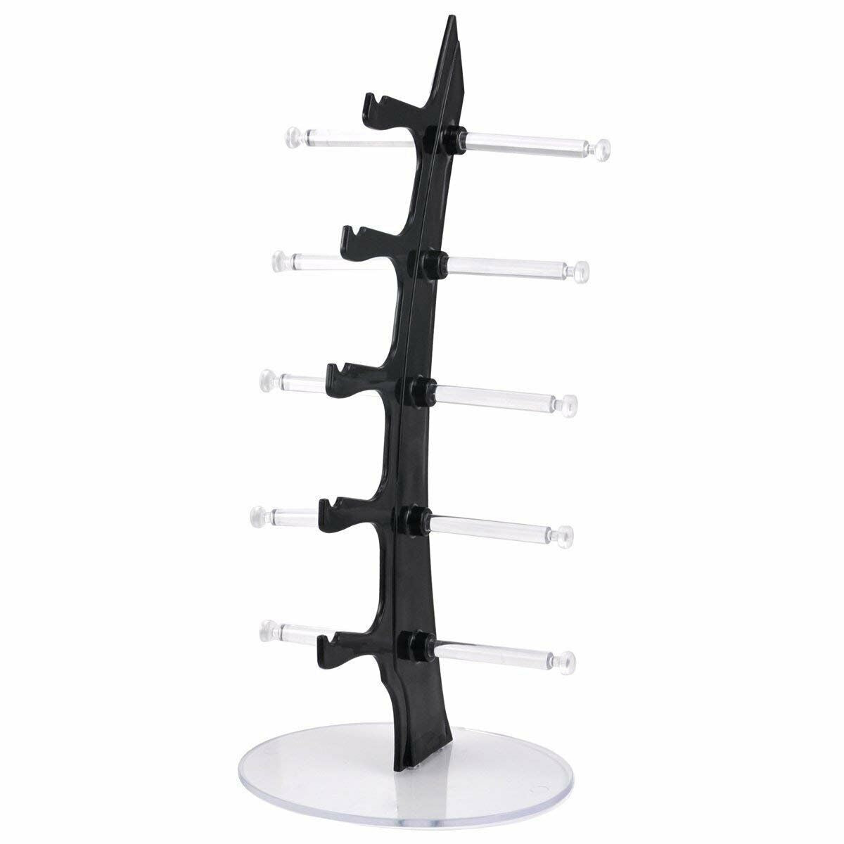 5 Layer Glasses Display Stand Acrylic Eyeglasses Rack Sunglasses Holder Storage
