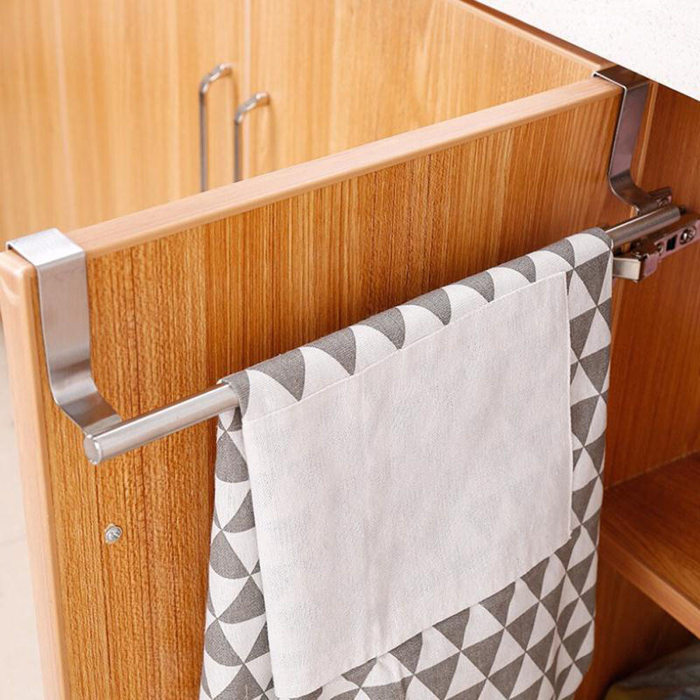 2X Large over Cabinet Door Towel Rack Bar Hook Kitchen Storage Shelf Holders USA