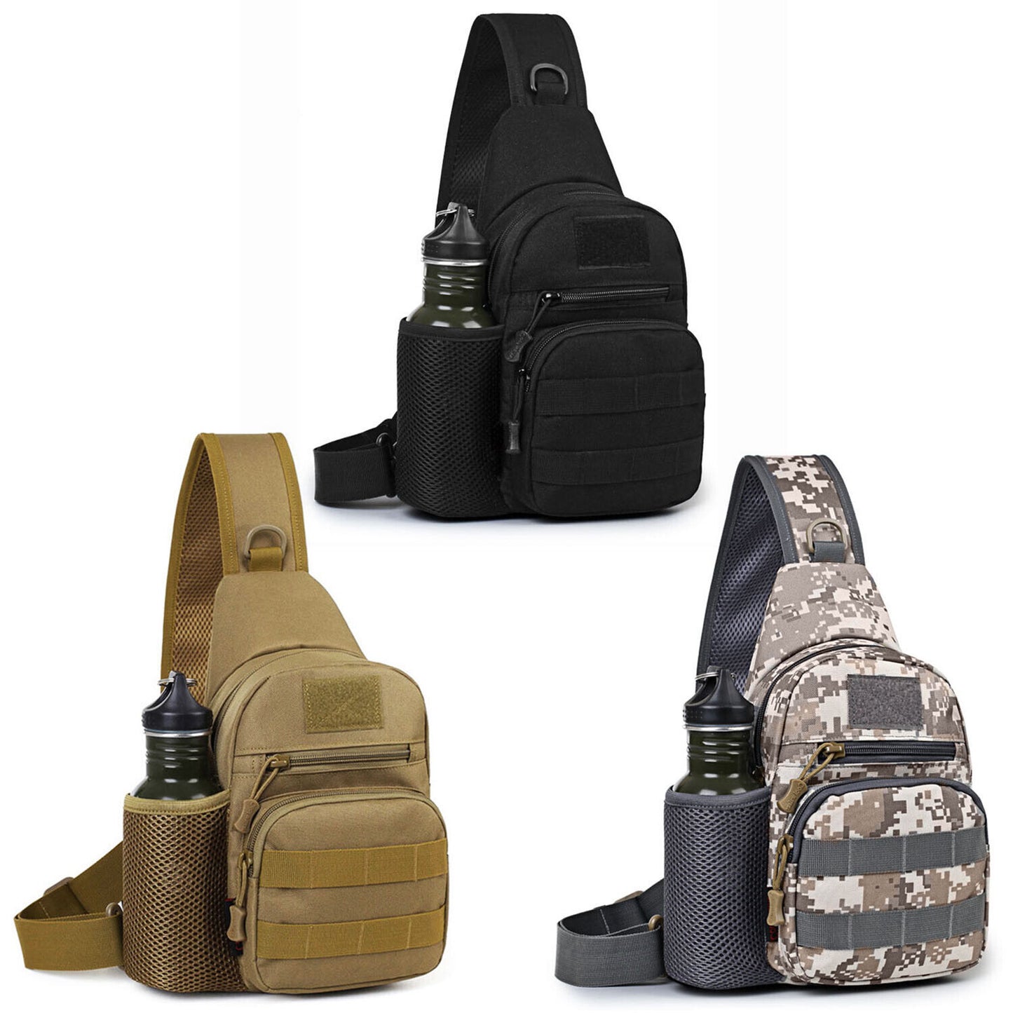Tactical Sling Bag for Men – Military Chest Pack & Shoulder Backpack for Hiking, Travel, Outdoor Sports | Everyday Carry (EDC) Must-Have