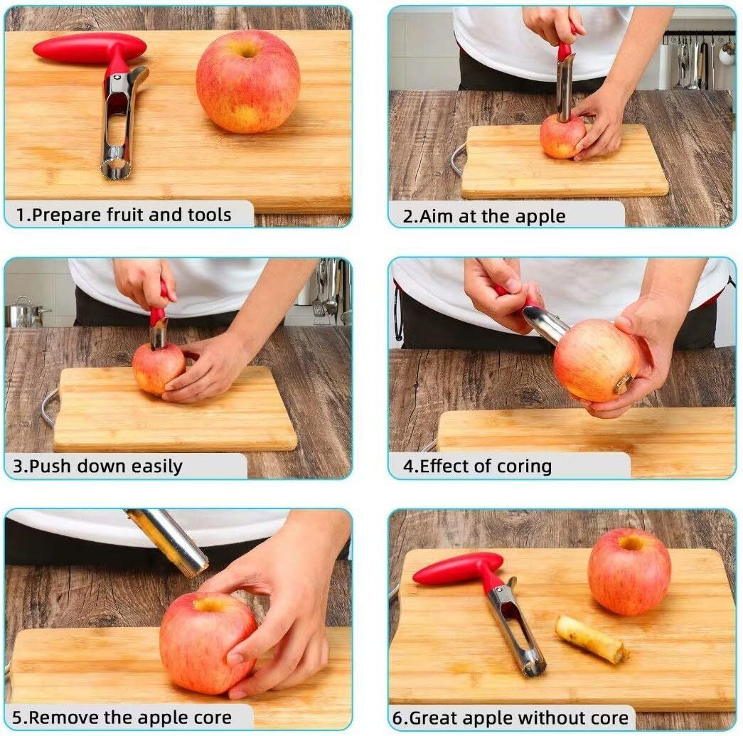 12-Blade Apple Slicer Stainless Steel Ultra-Sharp Apple Corer New