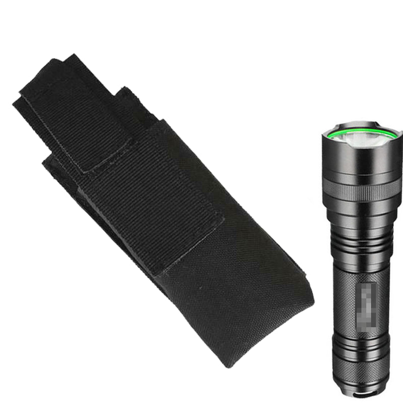 Tactical Nylon Molle Flashlight Holder Belt Holster Flashlight Torch Case Pouch