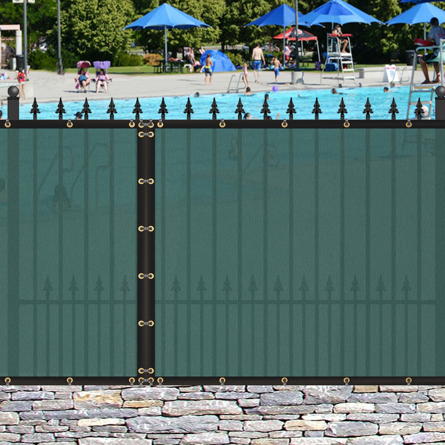 6Ft X 50 Privacy Fence Screen Garden Yard Windscreen Mesh Shade Cover Green