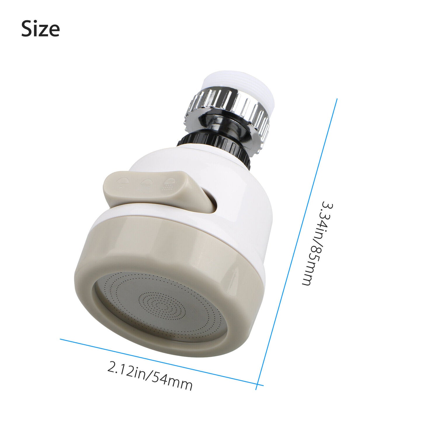 360° Swivel Faucet Spray Head – Kitchen Sink Water Filter System Attachment | Easy Clean, Splash-Proof, TikTok Viral Replacement Part & Sink Upgrade