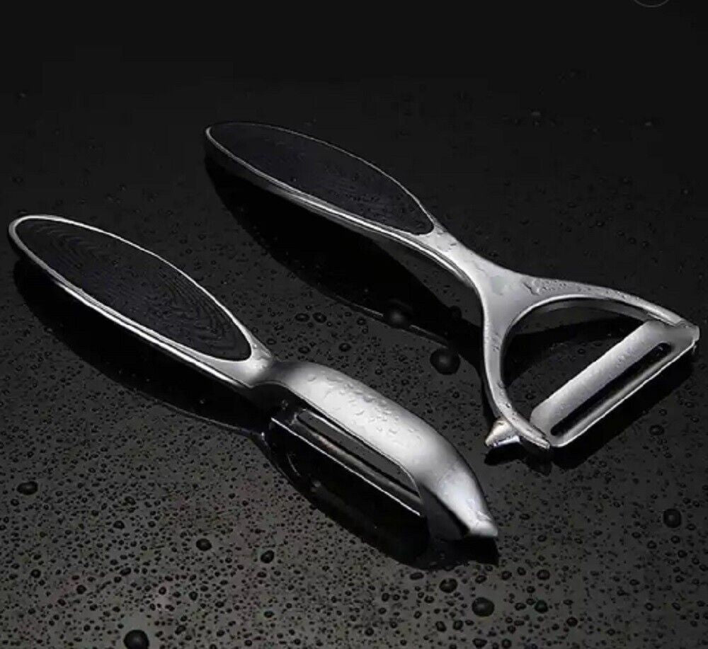 2-Pack Stainless Steel Vegetable & Fruit Peeler – Non-Slip Handle Potato Peeler