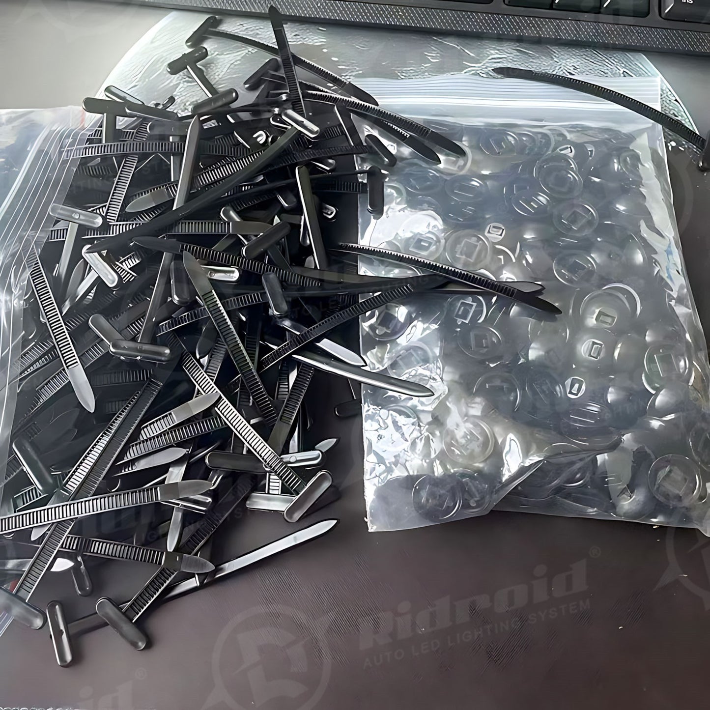 50PCS Nylon Universal Cable Tie Buckle Self-Locking Nylon Zip Ties Holder NEW
