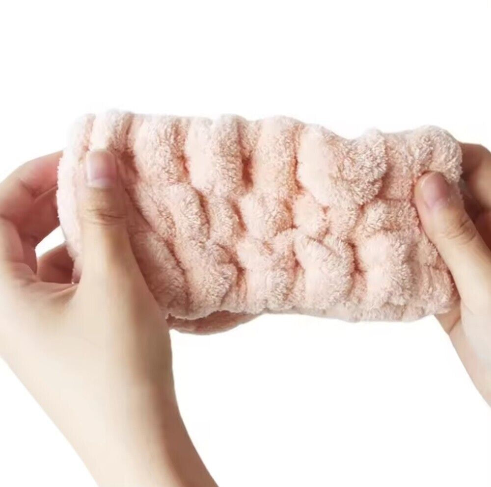 3-Pack Spa Headband for Women – Microfiber Facial Makeup Elastic Hairbands Set