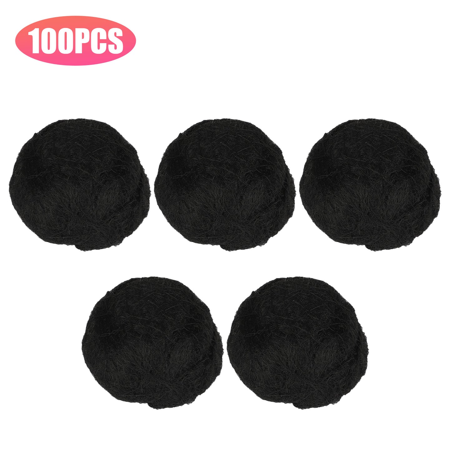 100/200PCS Invisible Hair Net Elastic Edge Mesh Hairnets Sport Bun Cover Snood