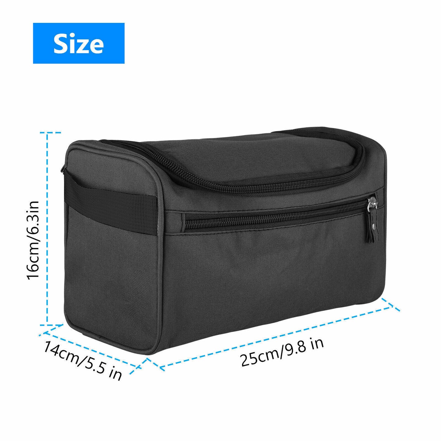 Travel Essential Waterproof Toiletry Bag – Shaving & Makeup Organizer for Travel, Gym, or Daily Use | Durable Wash Bag Case Must-Have