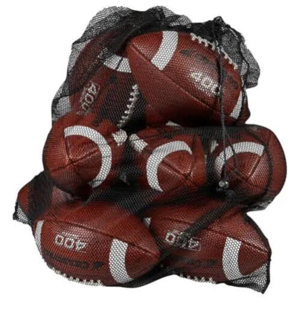 2-Pack Black Mesh Laundry Bags – Drawstring, Multi-Purpose for Toys & Sports