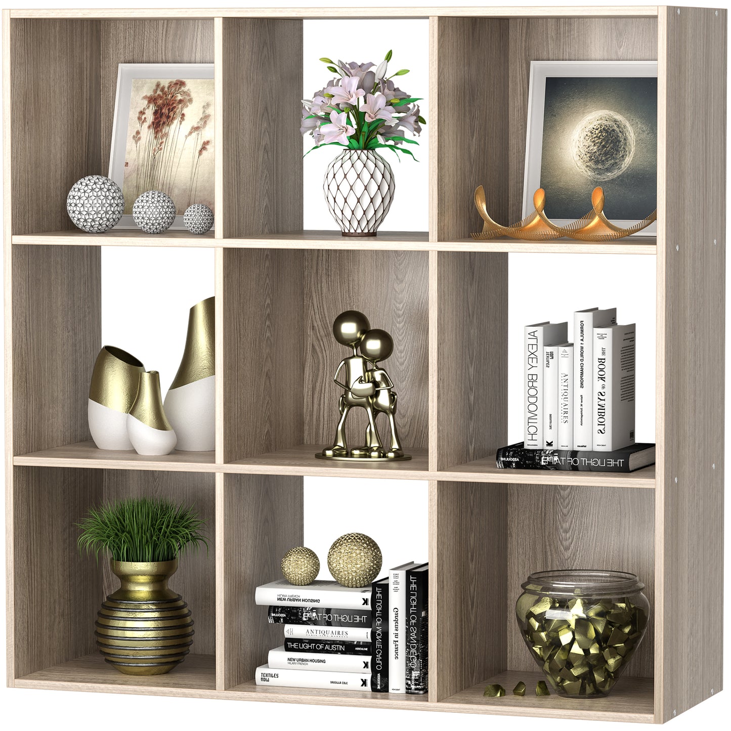 9-Cube Closet Organizer Storage Shelves save Space Bookshelves Home Sturdy