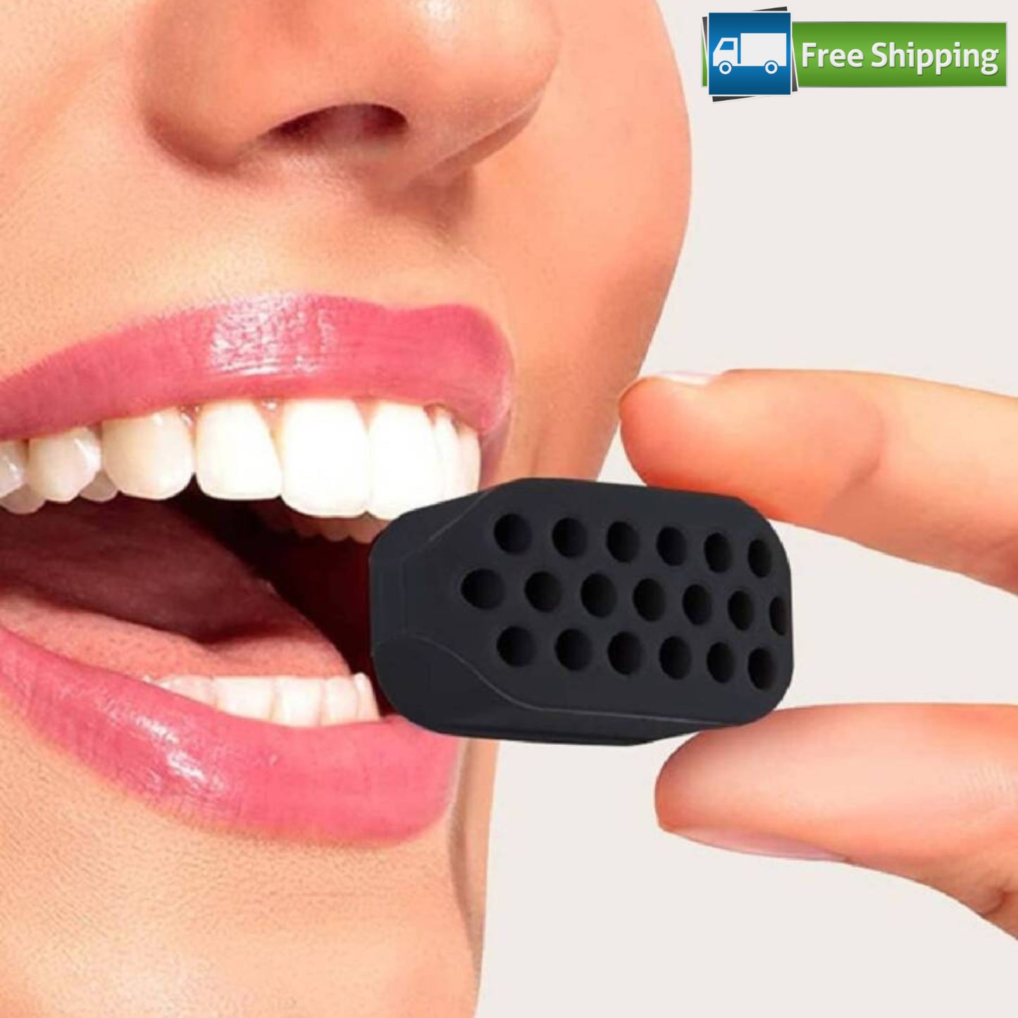 6Pc Jawline Exerciser Powerful Jaw Trainer Silicone Toner Tablet for Men & Women