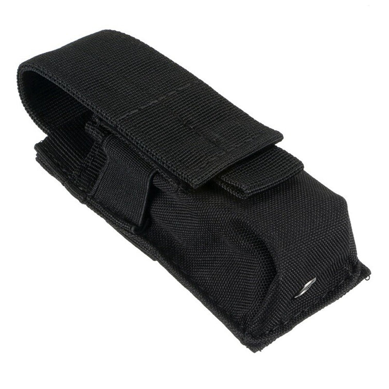 Tactical Nylon Molle Flashlight Holder Belt Holster Flashlight Torch Case Pouch