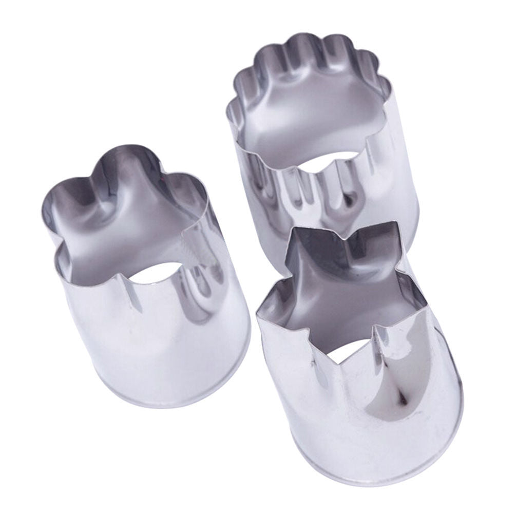 Stainless Steel Flower Shape Rice Vegetable Fruit Cutter Mold Slicer Set of 8Pcs