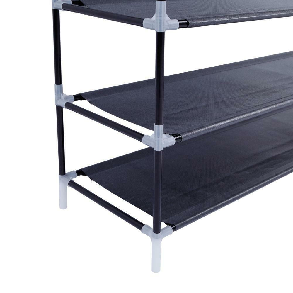10-Tier Shoe Rack Organizer | Holds Up to 50 Pairs | Space-Saving Standing Shoe Shelf for Closet, Entryway, or Bedroom | Sturdy Home Storage Solution