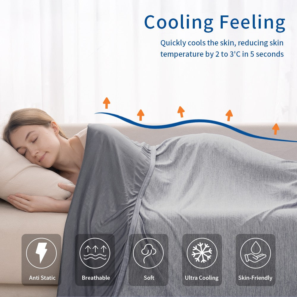 50"X70" Cooling Blanket for Hot Sleepers Lightweight Summer Cold Thin Blankets