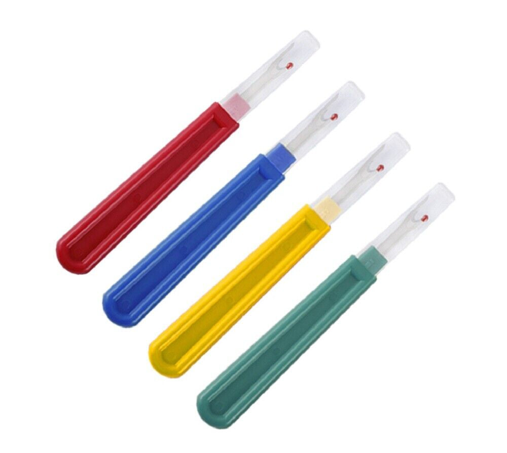 4 Stitch Ripper Set - Seam Cutter Remover W Plastic Handle for Sewing & Craft L