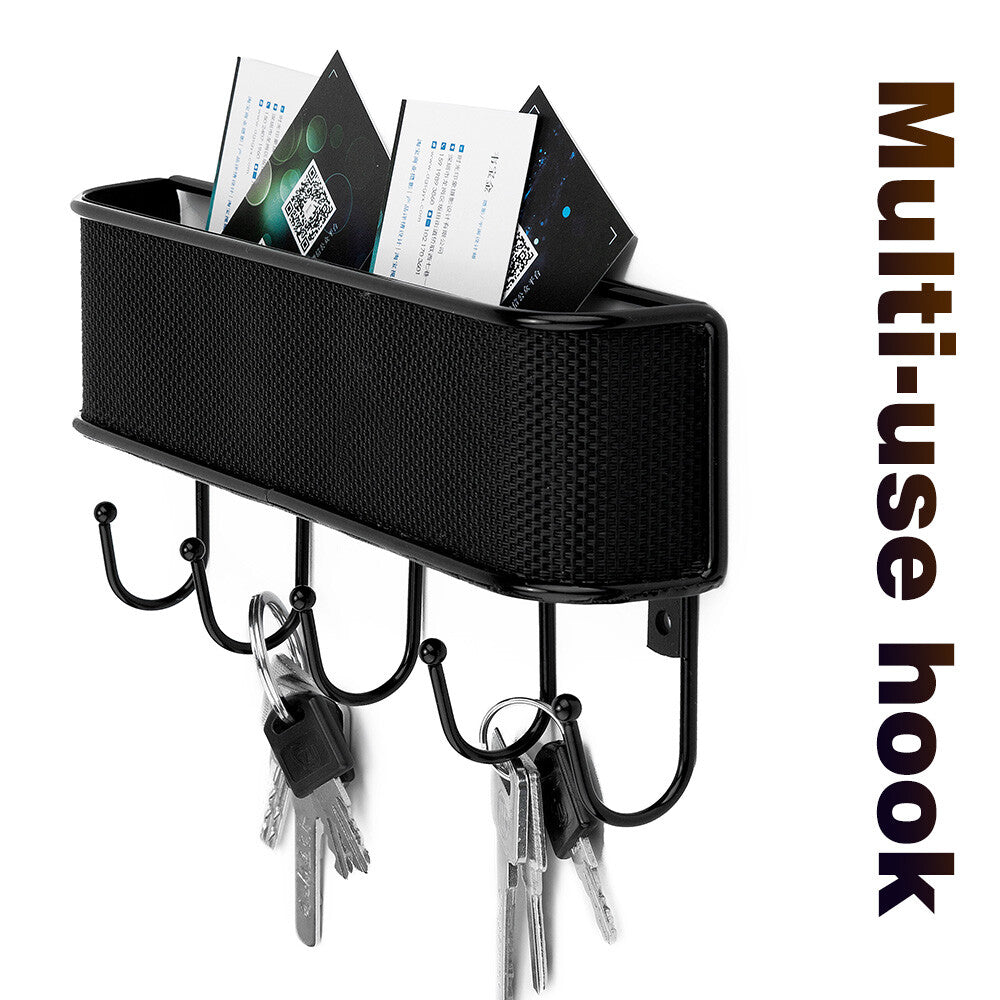 Wall Mount Key Holder Mail Holder Wooden Rack Mail Sorter Organizer Home Decor