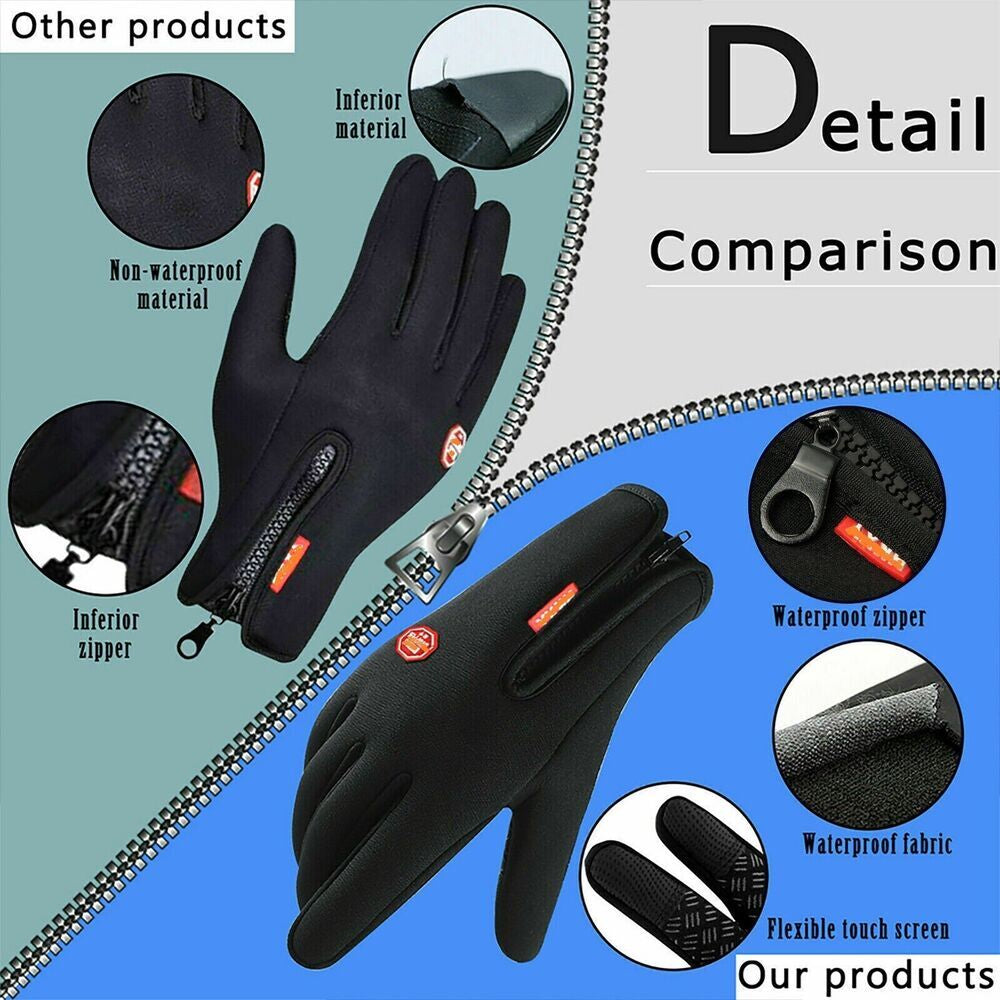 Winter Touch Screen Warm Cycling Gloves Premium Thermal Windproof Work Gloves