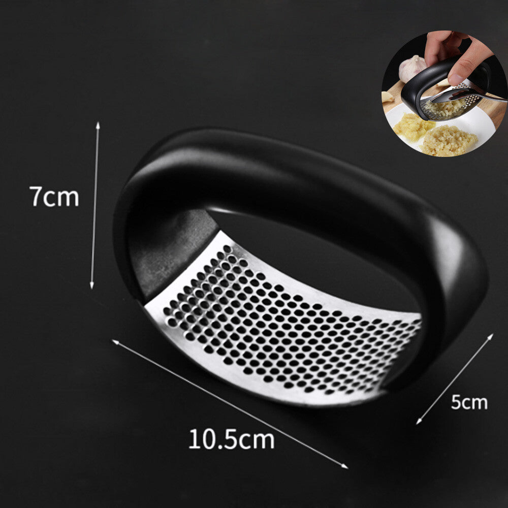 Garlic Press Crusher Mincer Chopper Peeler Squeeze Ginger Cutter Stainless Steel