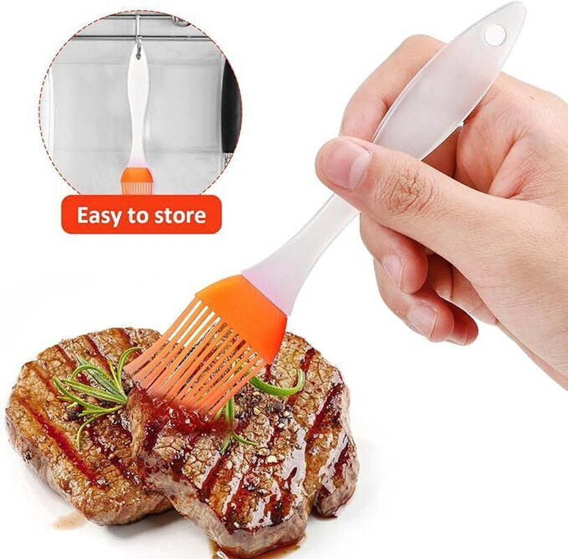 2PCS Silicone Oil & Basting Brushes – Heat-Resistant Pastry Tools for Baking, BBQ, Cooking & Party Prep Aesthetic Grill Master Gear