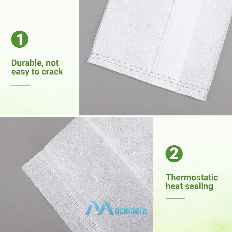 200/400X Plant Grow Nursery Bag Biodegradable Non-Woven Fabric Seed Starters Pot
