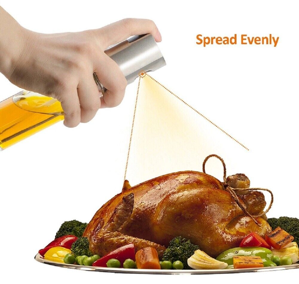 Stainless Steel Olive Oil Sprayer Mister – Cooking Spray for BBQ, Salad, Baking