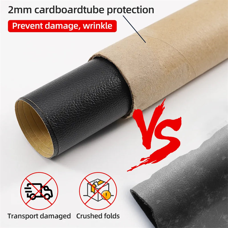 Self-Adhesive Leather Repair Kit – Premium PU Patch for Sofa, Car Seat, Jacket, and Couch Restoration; Easy Peel-and-Stick; Waterproof and Durable