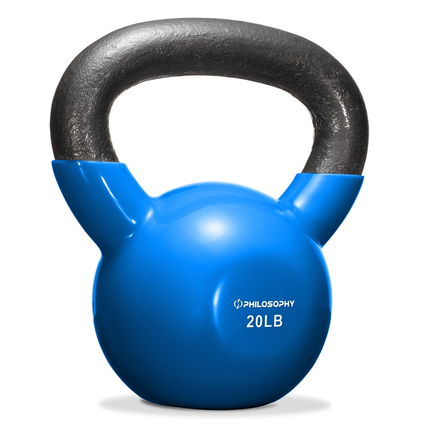 Vinyl Coated Cast Iron Kettlebell – 5lb to 50lb Weights for Strength Training, HIIT & Full-Body Workouts | TikTok Fitness Find Home Gym