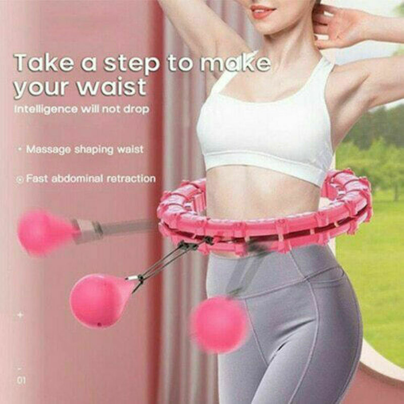 Custom Knots Weighted Hoola Fitness Hoop Adult Smart Hula Thin Waist Weight Loss